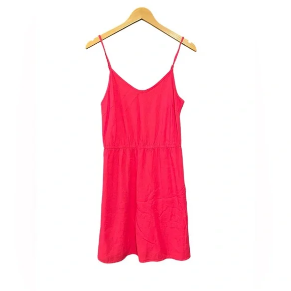 Vero Moda Bright Pink Spaghetti-Strap Swim Coverup Dress - Picture 2 of 3